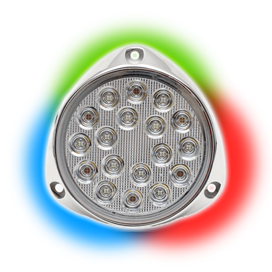 51090 GREEN UNDERWATER LED BOAT LIGHT 2 INCLUDED 3.5X1.5 600 LUMENS 